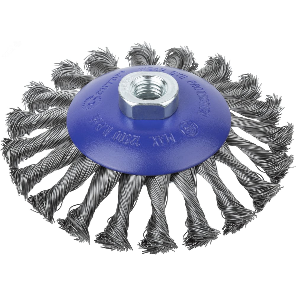 Изображение товара Щетка CUTOP Profi 125xМ14 для УШМ, витая проволока 0.5 мм