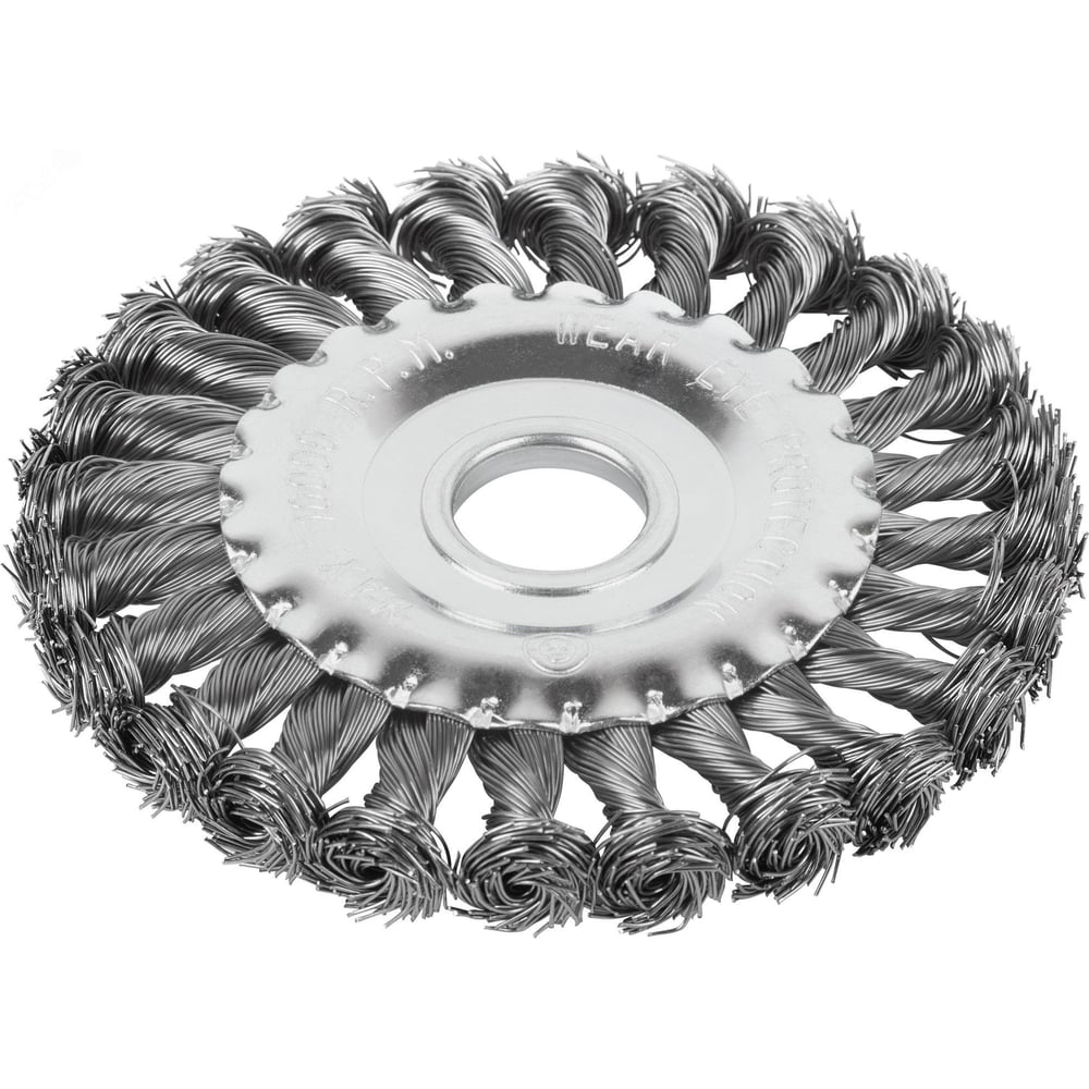 Изображение товара Щетка CUTOP Profi для УШМ, посадка 22.2 мм, тип Плоская, крученая проволока 0.5 мм, 125 мм, блистер 82-908 Изображение товара Щетка CUTOP Profi для УШМ, посадка 22.2 мм, тип Плоская, крученая проволока 0.5 мм, 125 мм, блистер 82-908