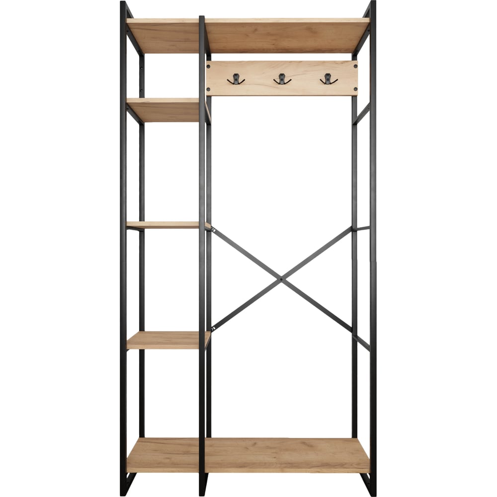 Изображение товара Гардероб Металл-Завод GUTTA180х92х34 эвок,чёрный GW18092345E2