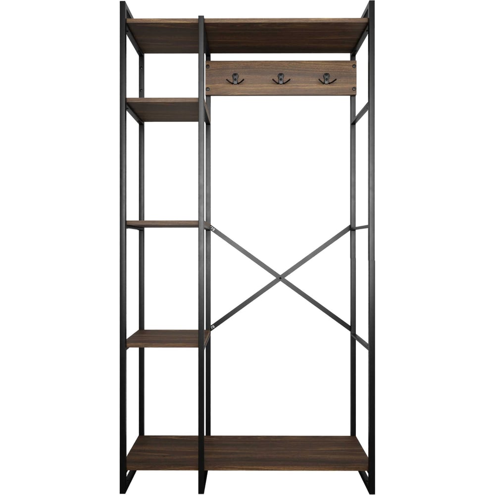 Изображение товара Гардероб Металл-Завод GUTTA180х92х34 коричневый,чёрный GW18092345B2