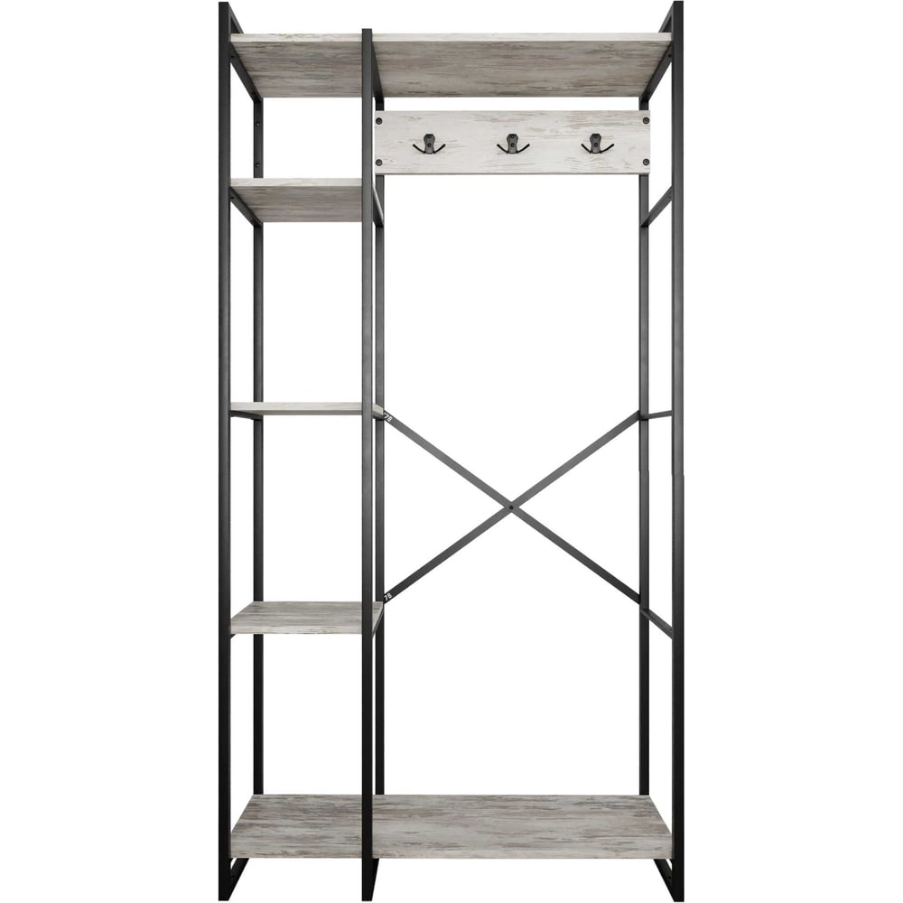 Изображение товара Гардероб Металл-Завод GUTTA180х92х34 патина,чёрный GW18092345P2