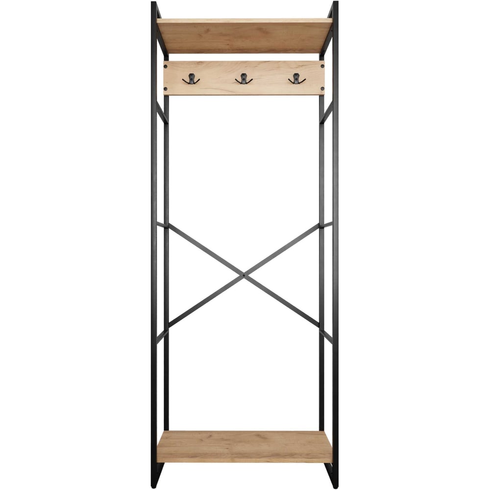 Изображение товара Гардероб Gutta GW18069342E2 Дерево/Металл черный, обувница