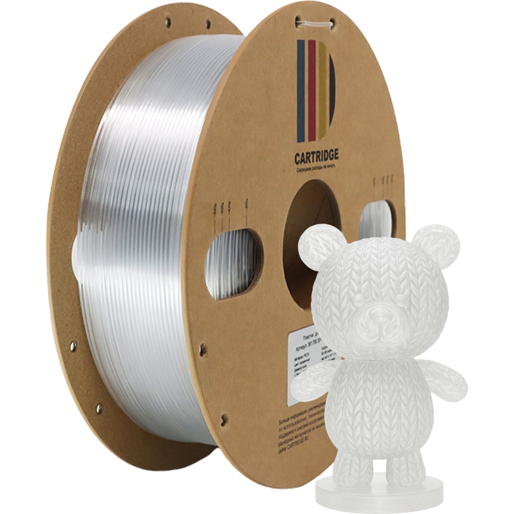 Пластик для 3D-принтера Solution print CartriDge PETG, прозрачный 361789
