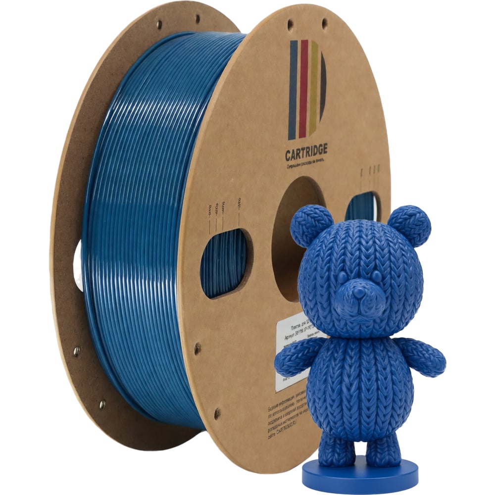 Изображение товара Пластик для 3D-принтера Solution print CartriDge PETG, темно-синий (насыщенный) 361796