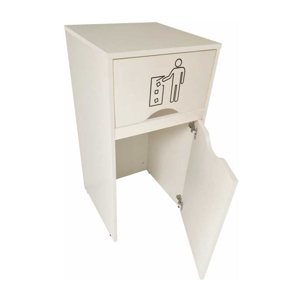 Изображение товара Урна для фудкорта ИП Маковчик Оди 1000 РВ цвет ваниль светлая, в разборе VUOVSRV-2250014