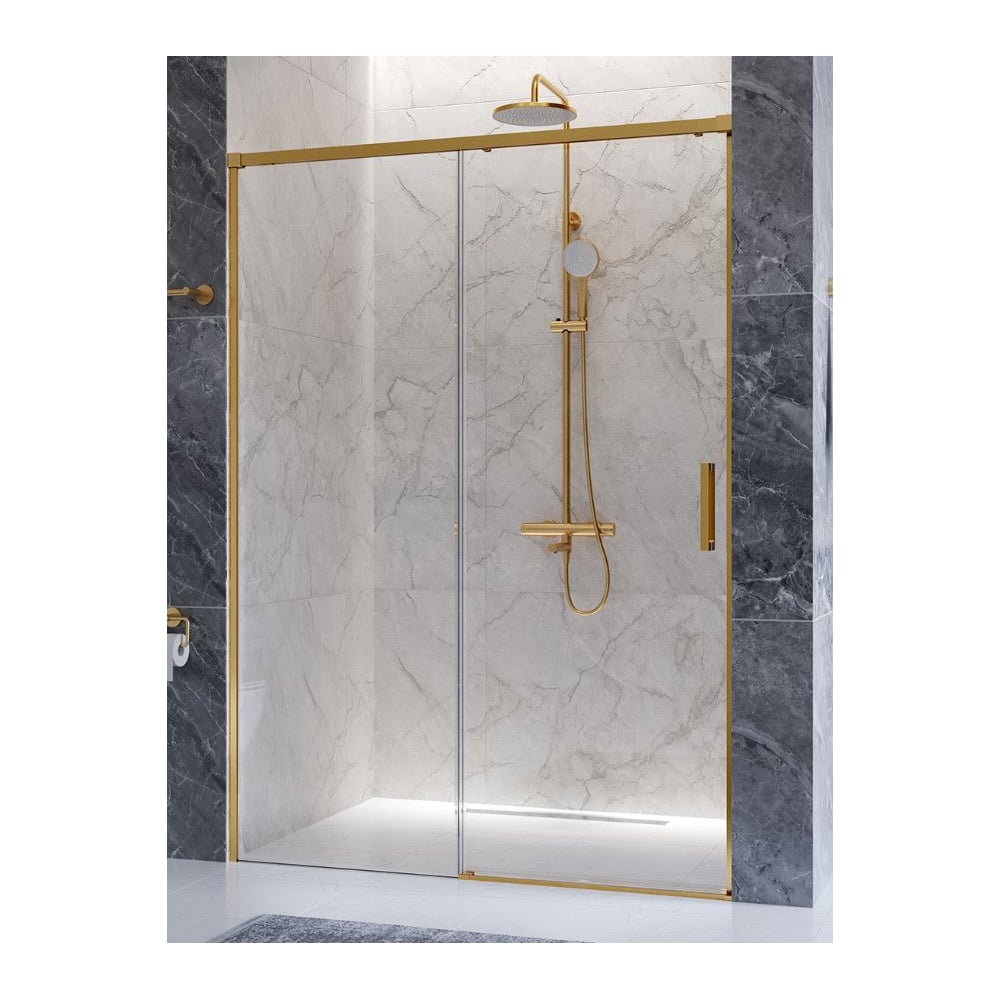 Изображение товара Душевая дверь стеклянная Cezares PLANE с раздвижной системой 1400х1950 мм