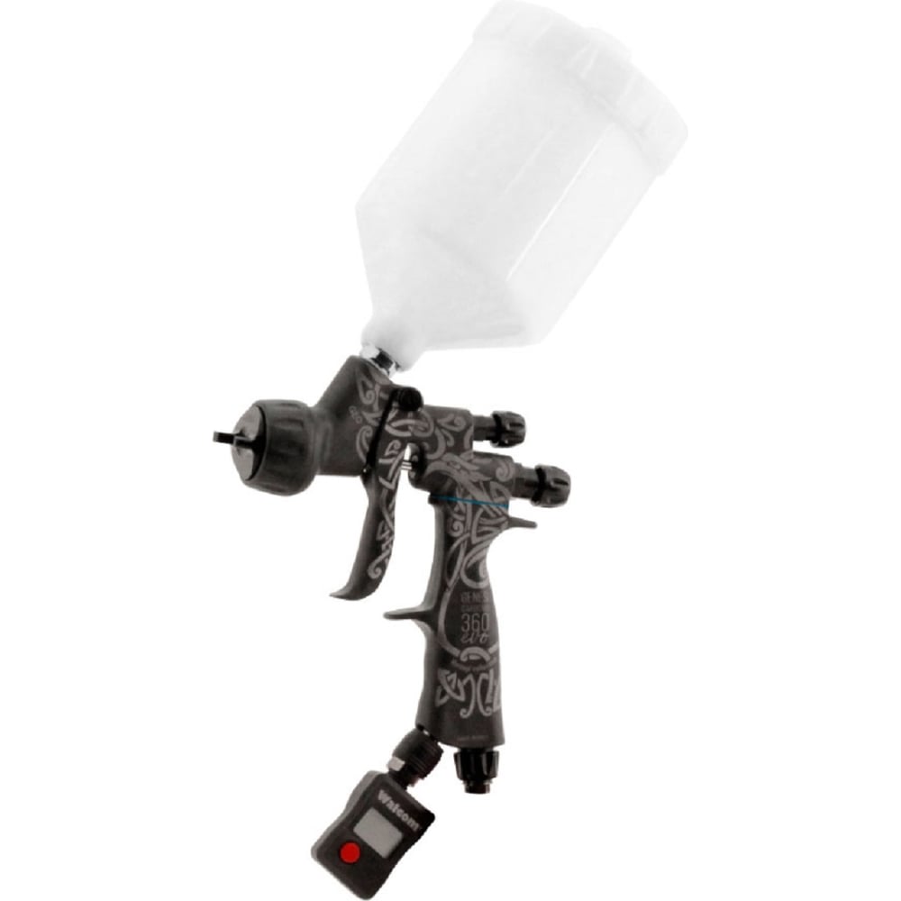 Изображение товара Краскораспылитель WALCOM GENESI CARBONIO EVO 360 GEO HVLP, 0,68 л, сопло 1,7 мм 993017