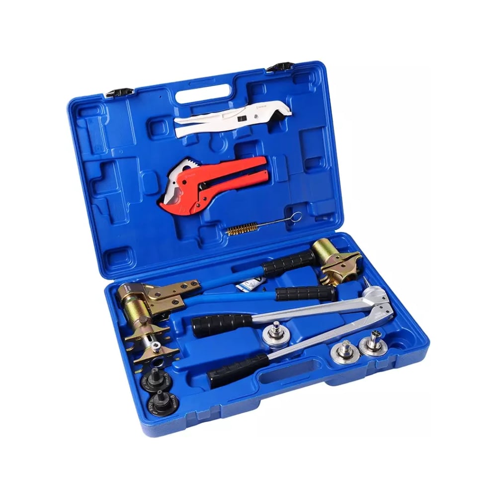 Изображение товара Прессовочный аппарат для фитингов с 5 насадками для расширения и монтажа VIEIR VER1232-5