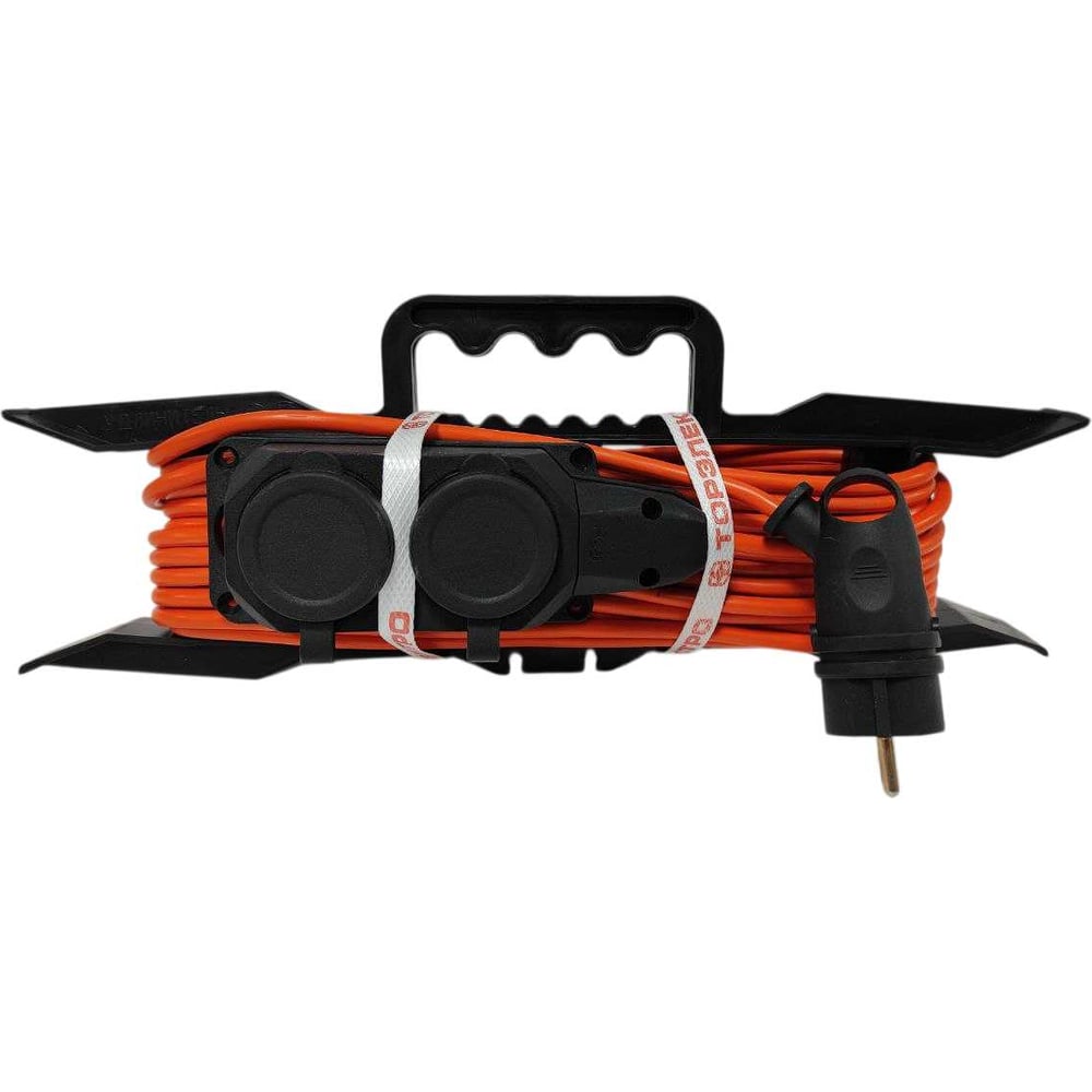 Изображение товара Удлинитель ТОРЭЛЕКТРО ПВС 2200 Вт на рамке 40 м с заземлением IP44 1712