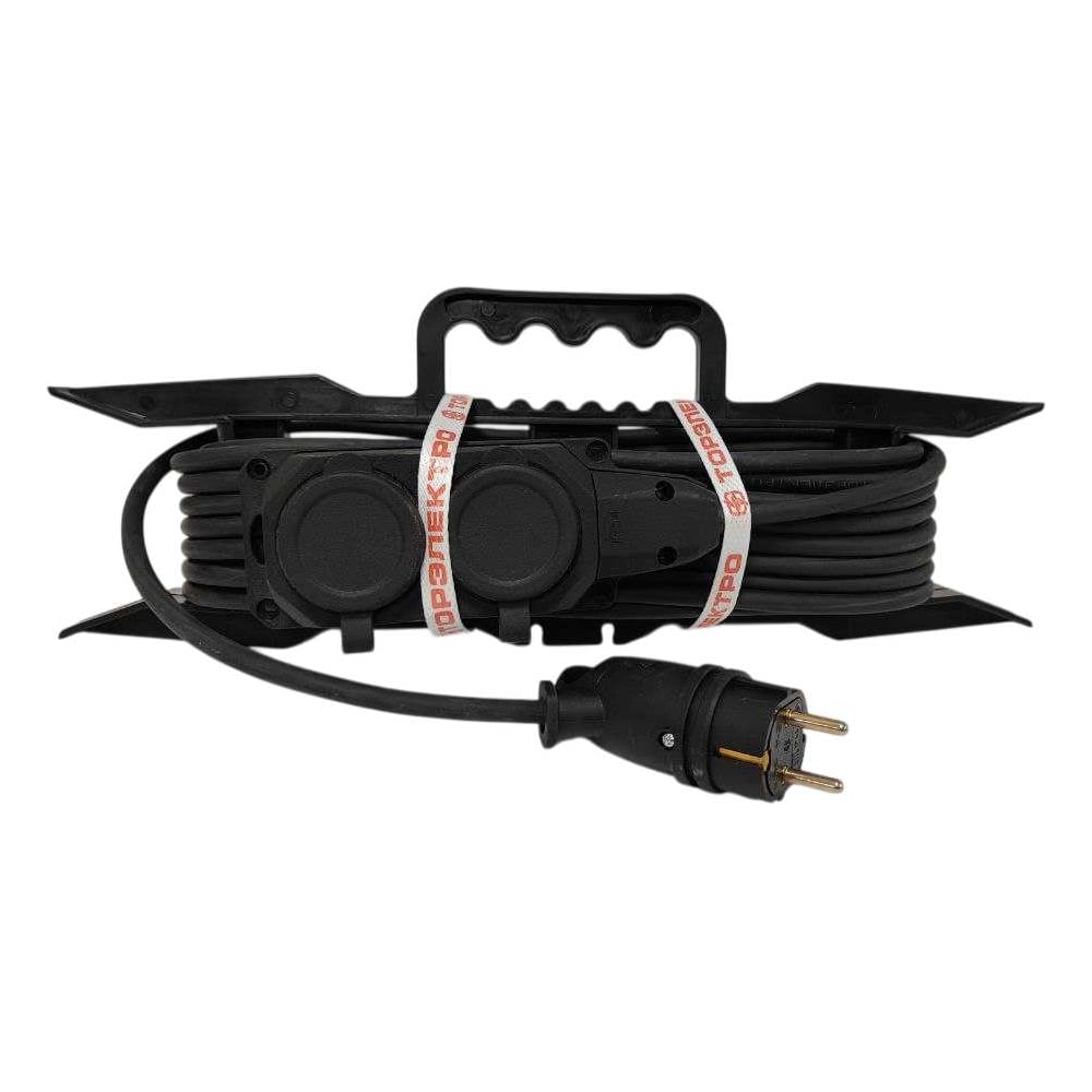 Изображение товара Удлинитель силовой ТОРЭЛЕКТРО КГтп ХЛ 7 м IP44, 2 гнезда, заземление