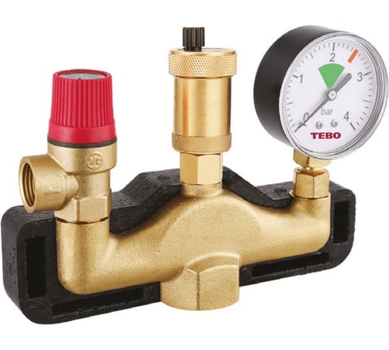 Изображение товара Группа безопасности 3 бар 1" в теплоизоляции TEBO T-АБ.Т.101.3.1.CN