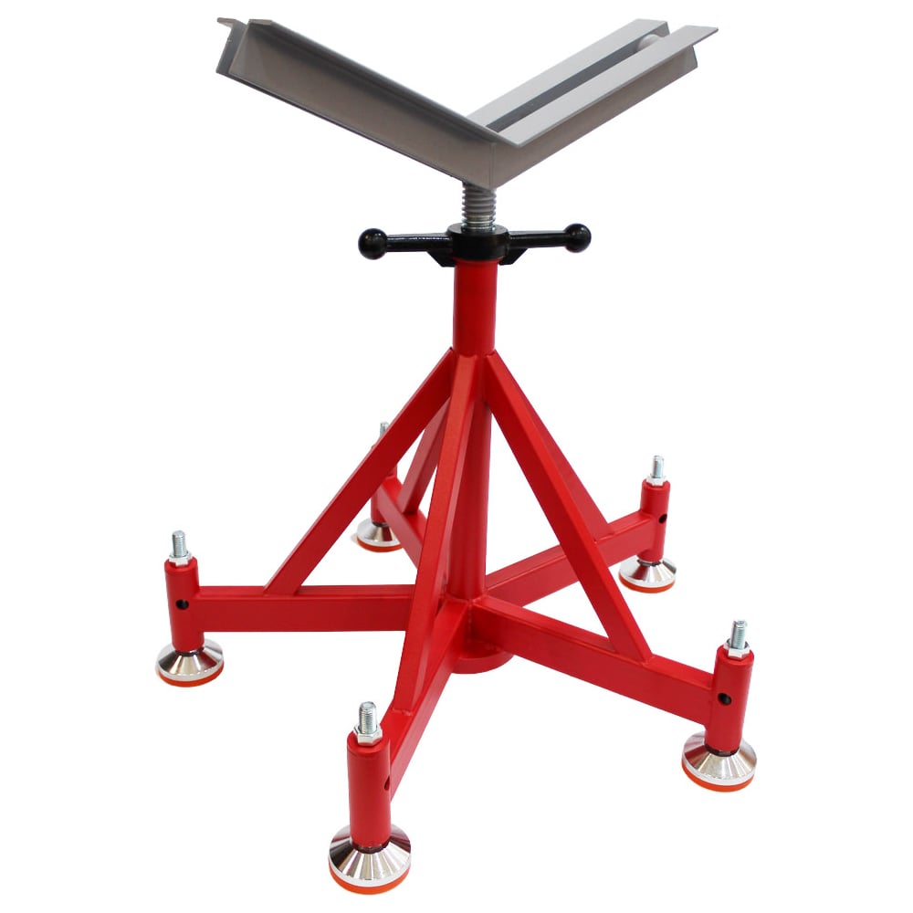 Изображение товара Большая опора для труб с V-образной головкой TD-tools 610-920мм TD1108H5