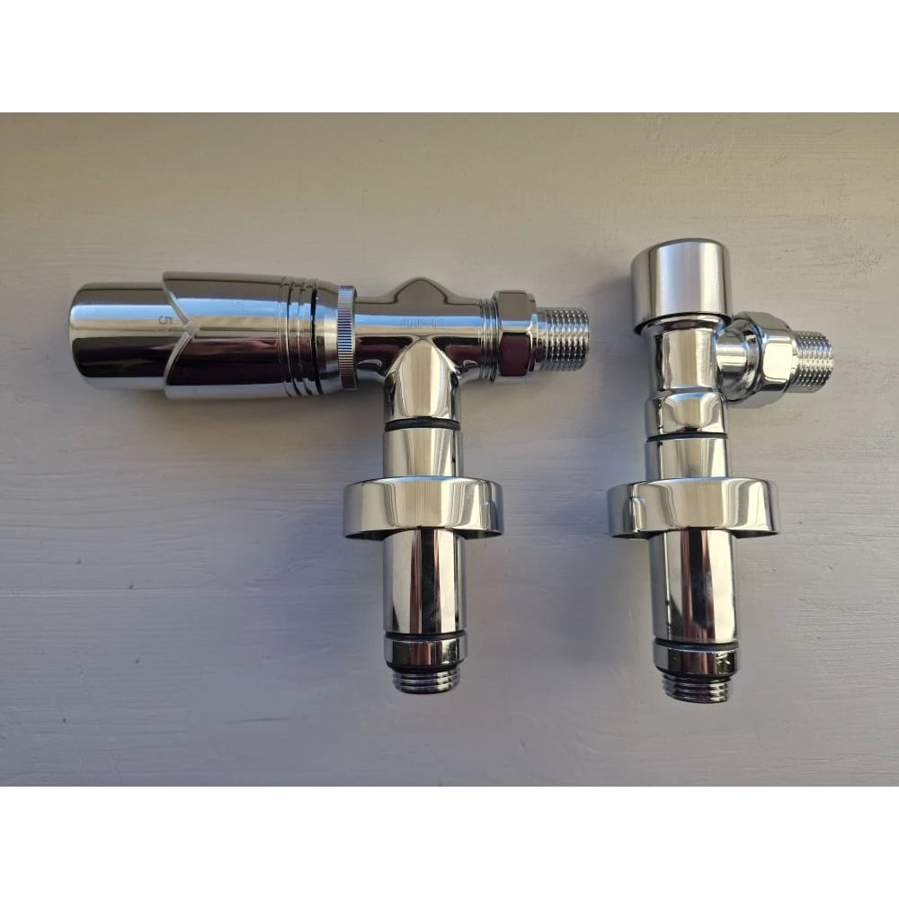 Изображение товара Комплект термостатический VIVALDO 1/2 с удлинителями и чашками хром AATRVSRE-CR