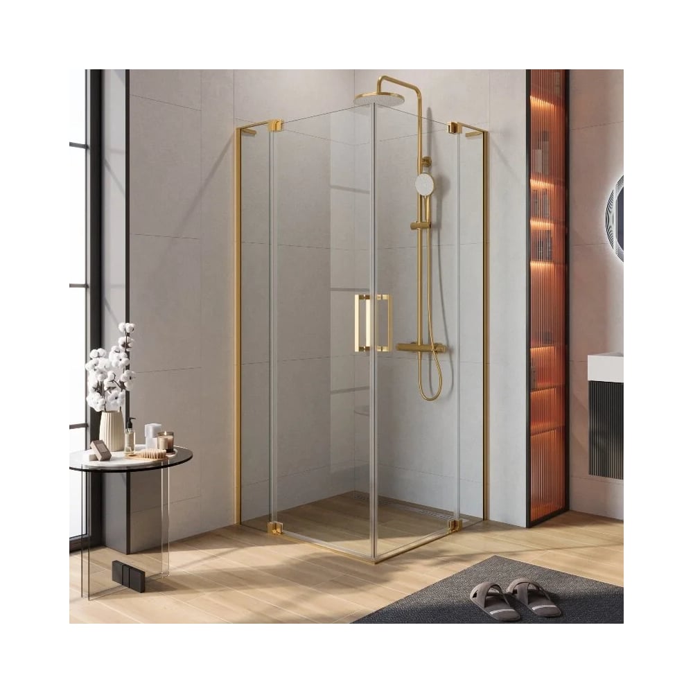 Изображение товара Душевой уголок Cezares SLIDER-A-2-100/110-C-BORO с регулируемой шириной