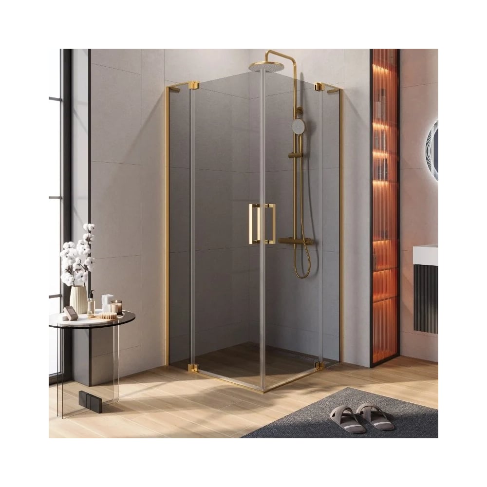 Изображение товара Душевой уголок Cezares SLIDER-A-2-100/110-GRIGIO-BORO с регулировкой ширины