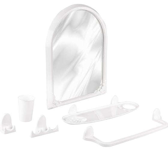 Изображение товара Набор для ванной комнаты ЗПИ Альтернатива Аква №1 (белый) М7407