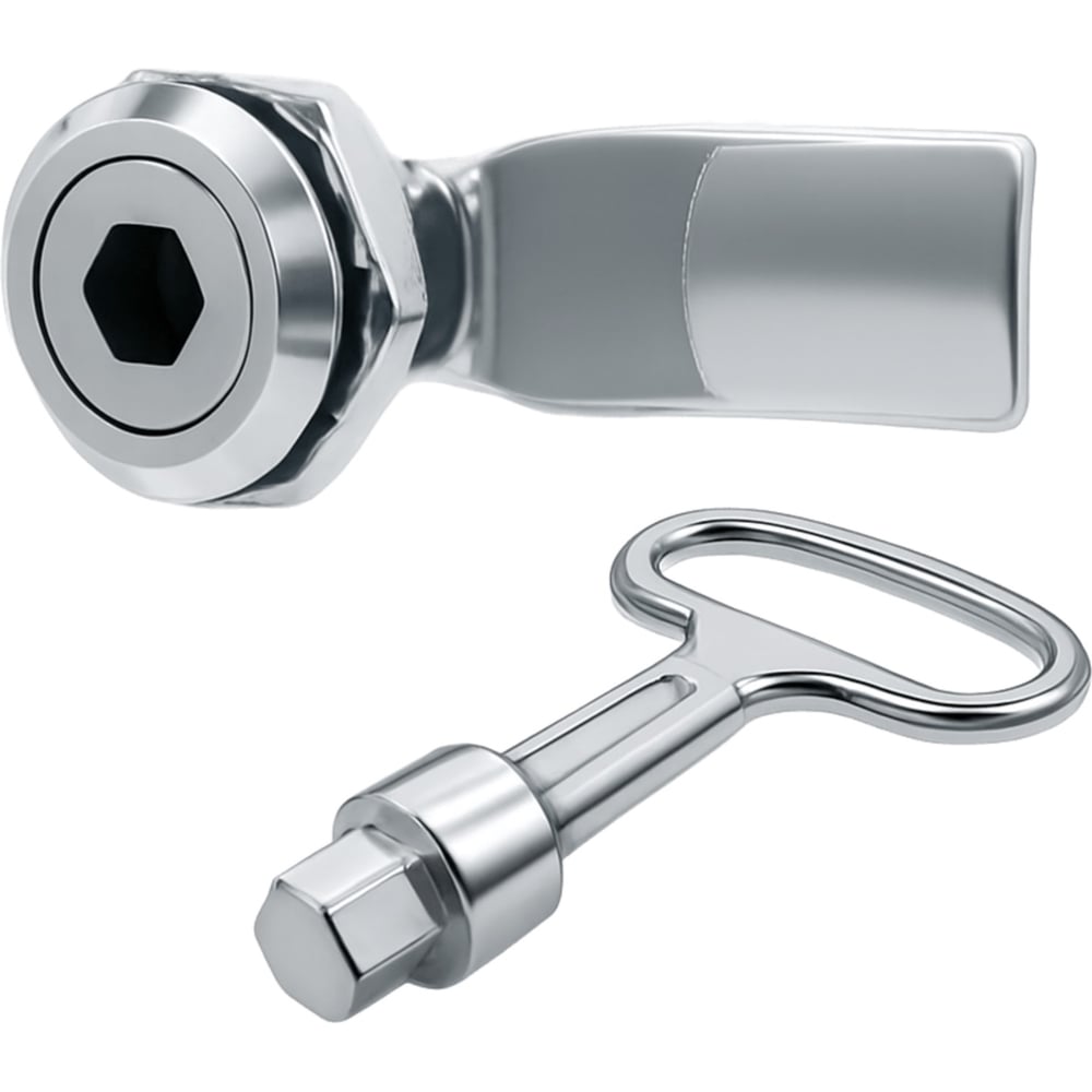 Изображение товара Замок щитовой замок.su MS 7055-6 с шестигранным ключом изогнутый ригель 7055-6 CN