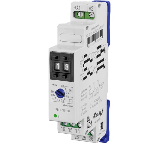 Изображение товара Реле времени Меандр РВО-П2-26 ACDC24B-240B УХЛ4 A8302-16930722