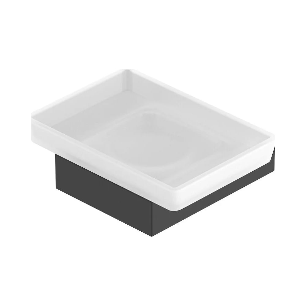 Изображение товара Мыльница подвесная Cezares стекло, исполнение черный матовый SLIDER-SODS-NOP