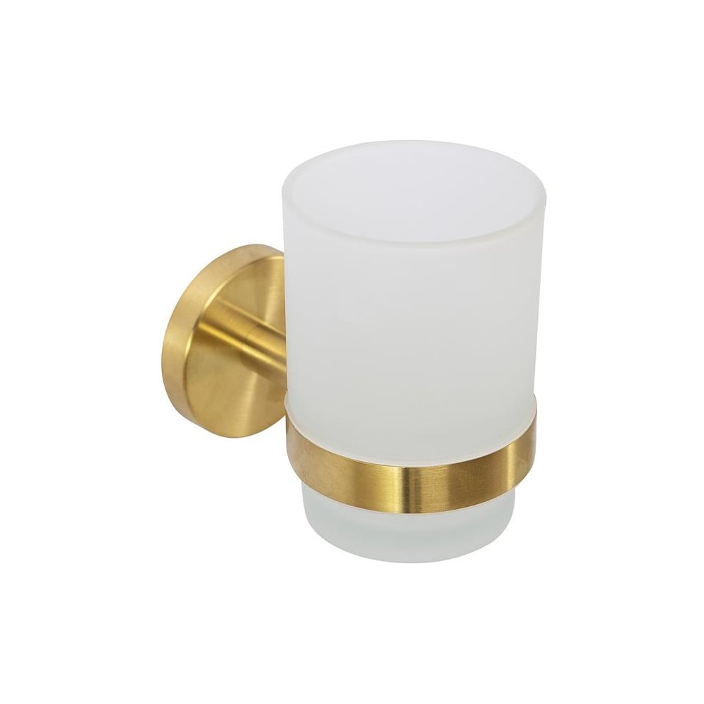 Изображение товара Стакан подвесной Cezares RELAX со стеклом и золотым эффектом