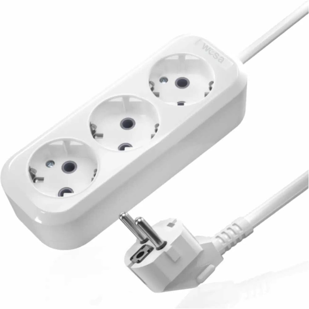 Изображение товара Удлинитель со шнуром AVG 2м, 3 местный, с заземлением MGP-132