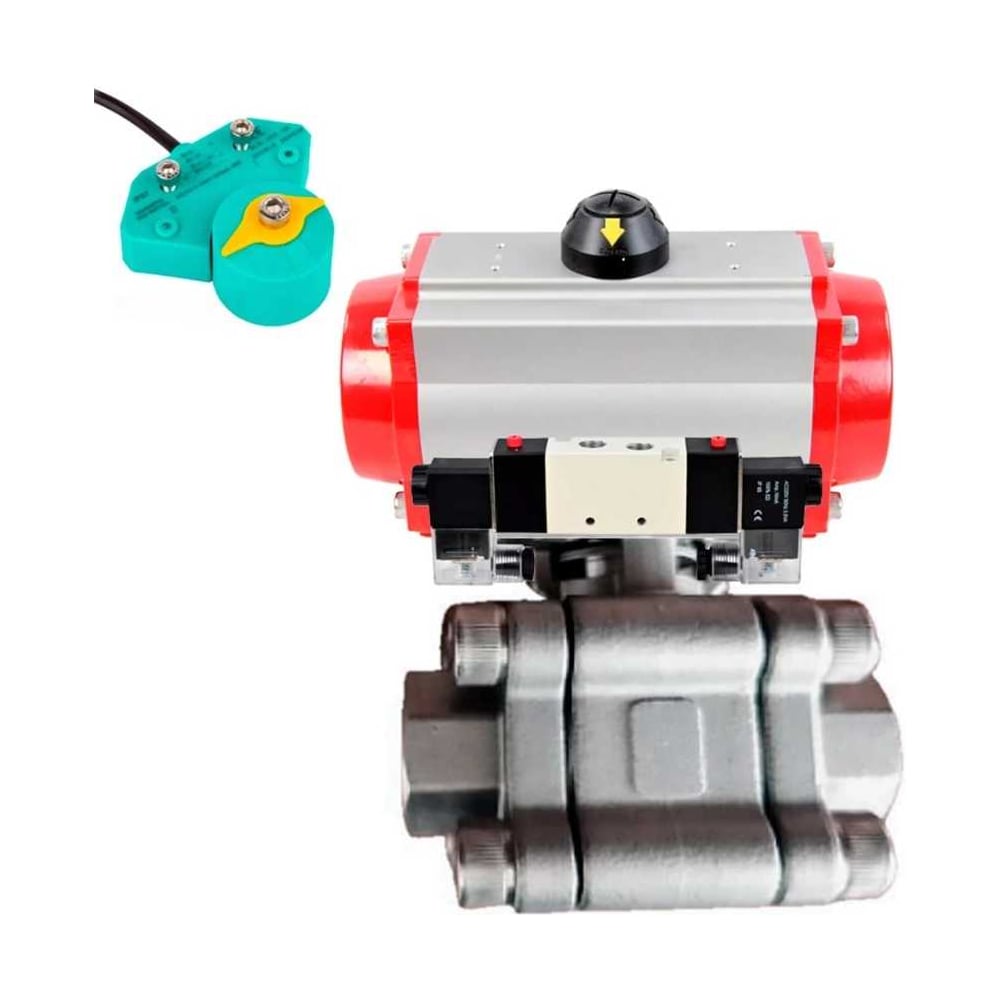 Изображение товара Кран шаровой DN80316-316-PTFE-FP-SW-ISO-H Пщёбная платформа под привод