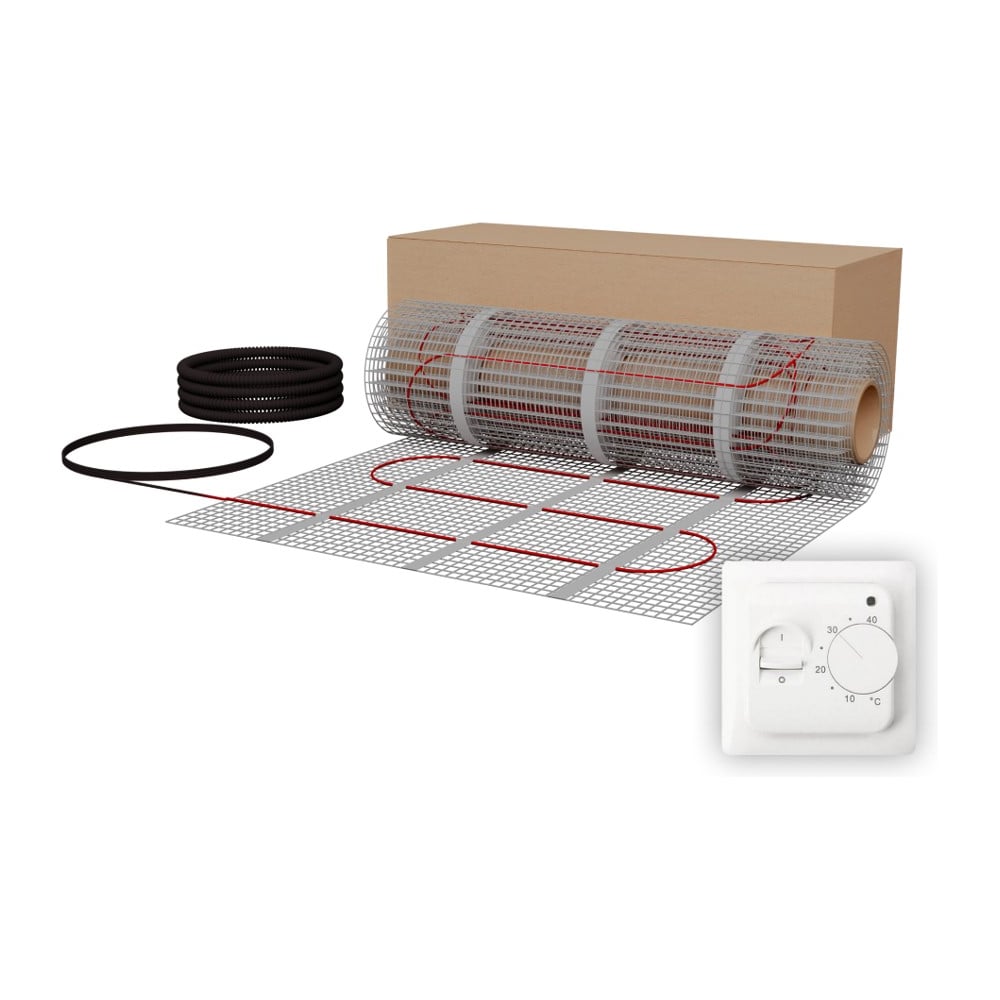 Изображение товара Комплект СТН Теплый пол Мат КМ Light - 1500-10,0 - М20W - Белые ККМL150010М20W