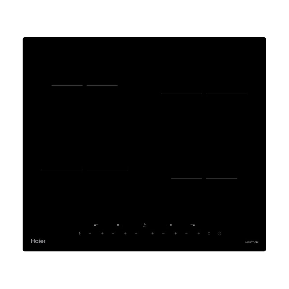Изображение товара Haier HHK-Y64NTB - индукционная стеклокерамическая варочная поверхность 4 конфорки, 7. 4 кВт