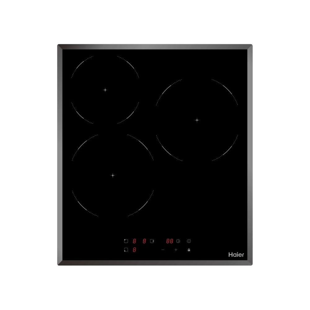 Изображение товара Стеклокерамическая варочная поверхность Haier HHY-C53NVB Индукционная 3 конфорки