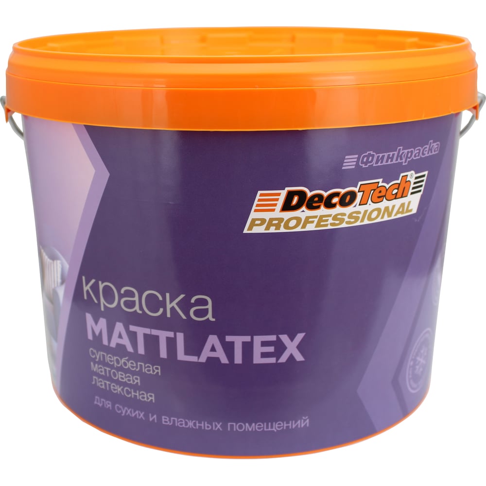 Изображение товара Краска в/э DecoTech, маттлатекс WA, 10/9л, oсновной 00-01100286