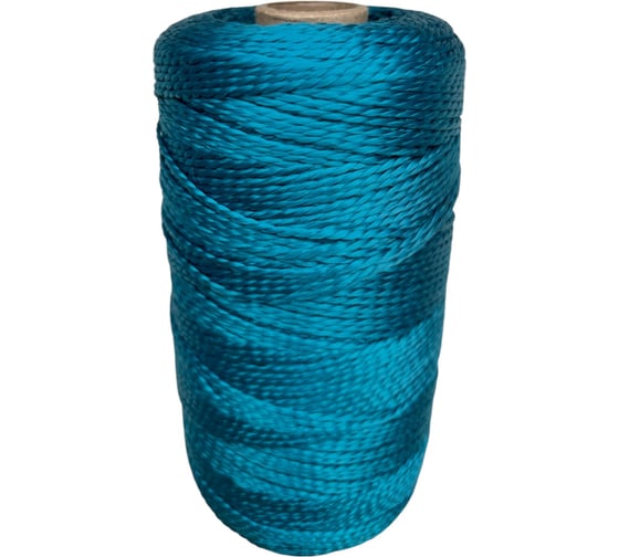 Изображение товара Нить-шпагат крученая ПП Шнурком цветная 2мм, 500м Нкр2пп777Вт500м
