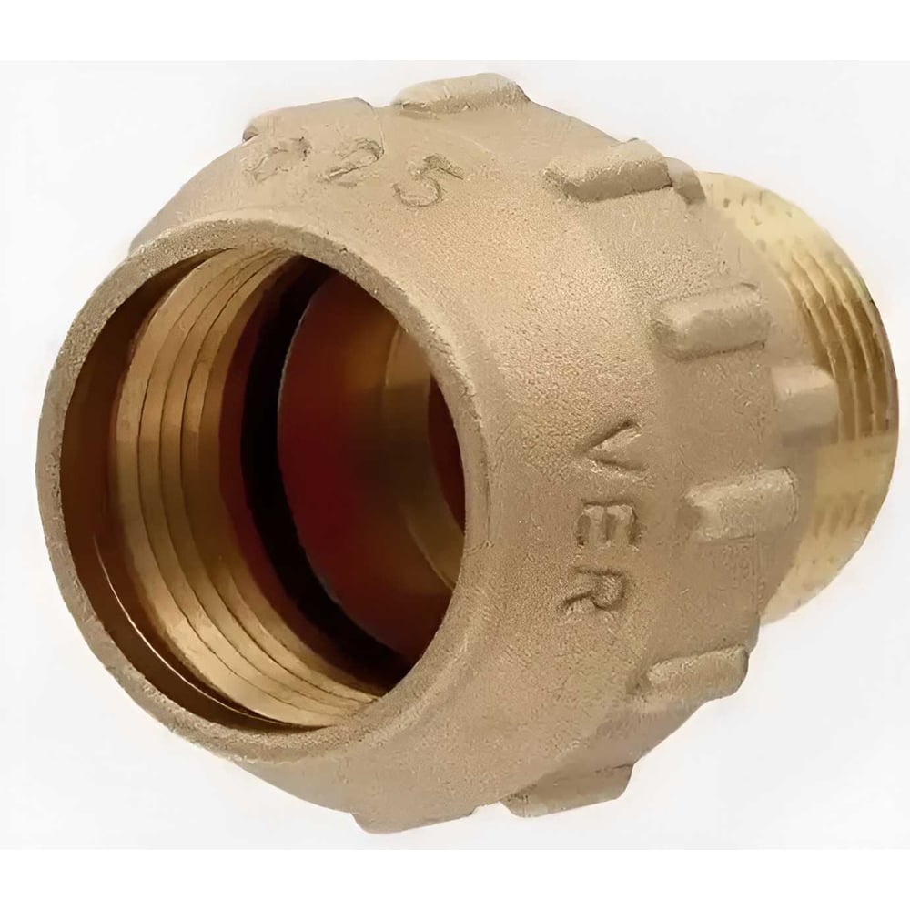 Изображение товара Муфта ООО ПКФ Сварком наружная резьба 25х3/4 латунь для труб ПНД СанТех s072139