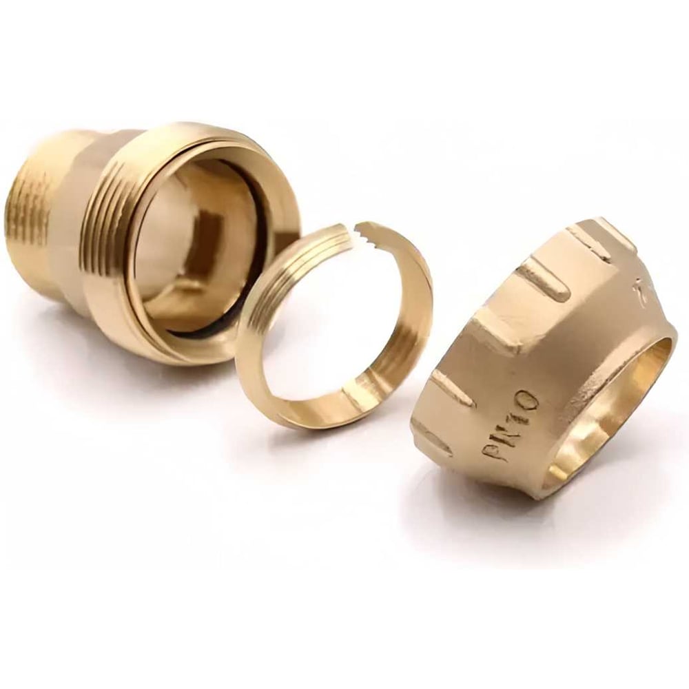 Изображение товара Муфта ООО ПКФ Сварком наружная резьба 32х1 латунь для труб ПНД СанТех s073118