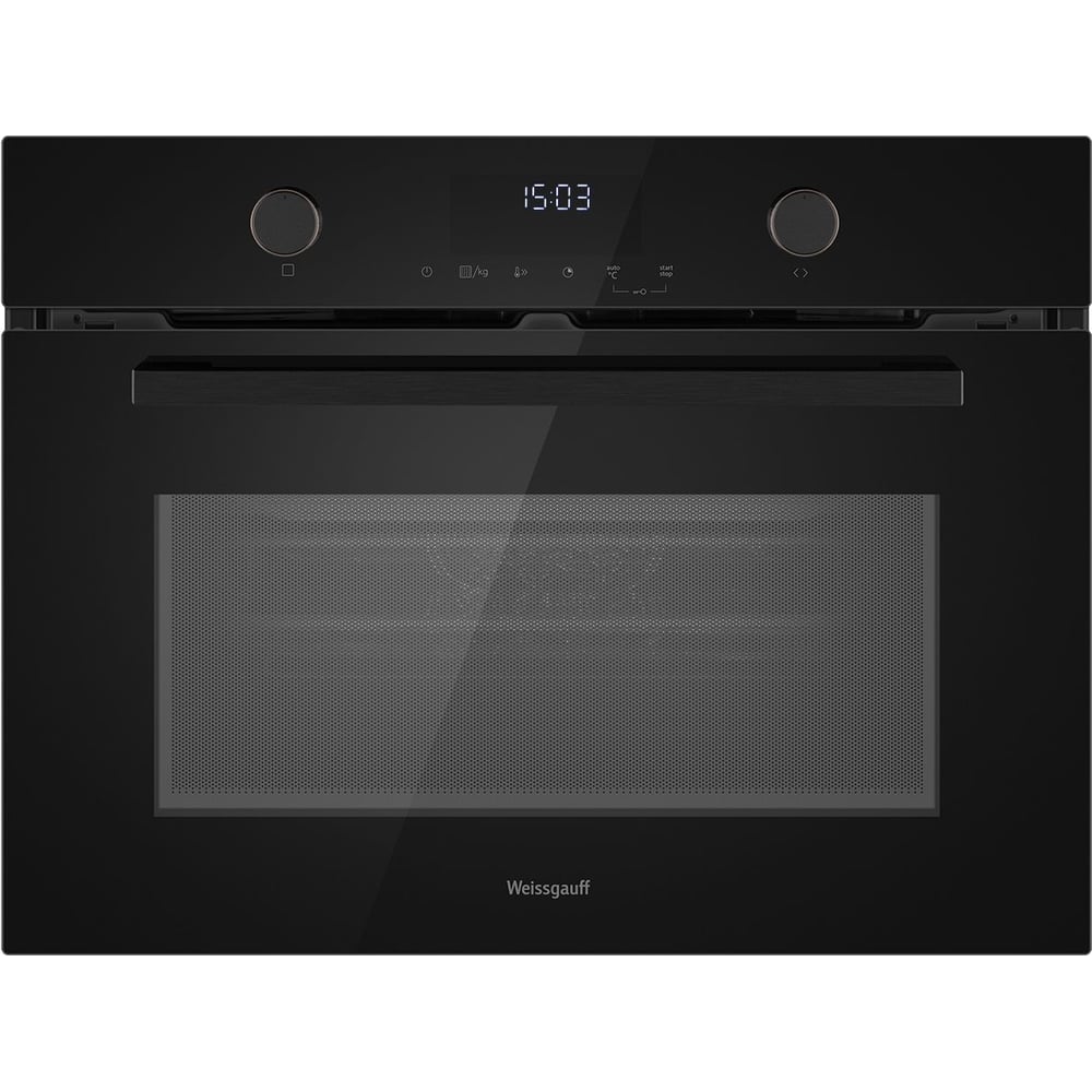 Изображение товара Духовой шкаф компактный с СВЧ Weissgauff OE 4551 DB Black Edition 431452