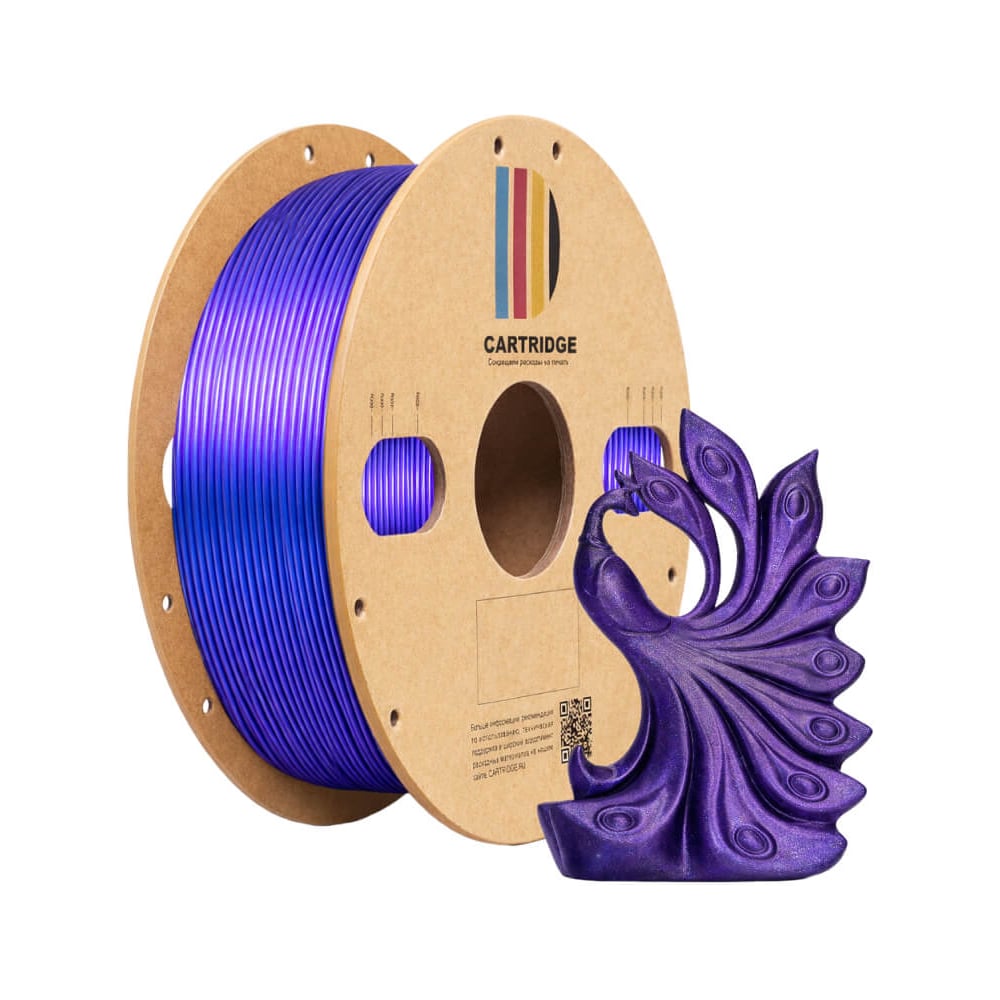 Изображение товара Пластик для 3D-принтера Solution print CartriDge PLA, хамелеон фиолетовый (Chameleon) 357795