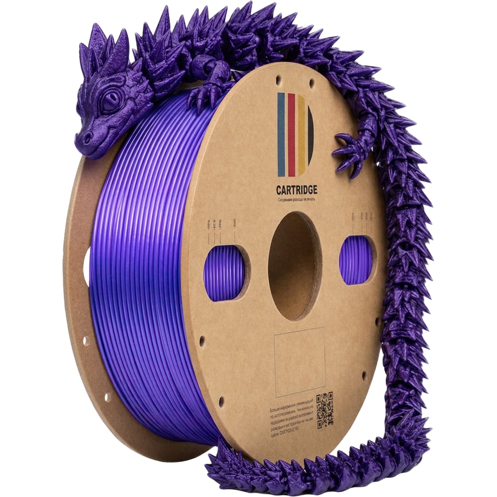 Изображение товара Пластик для 3D-принтера Solution print CartriDge PLA, хамелеон фиолетовый (Chameleon) 357795 Изображение товара Пластик для 3D-принтера Solution print CartriDge PLA, хамелеон фиолетовый (Chameleon) 357795