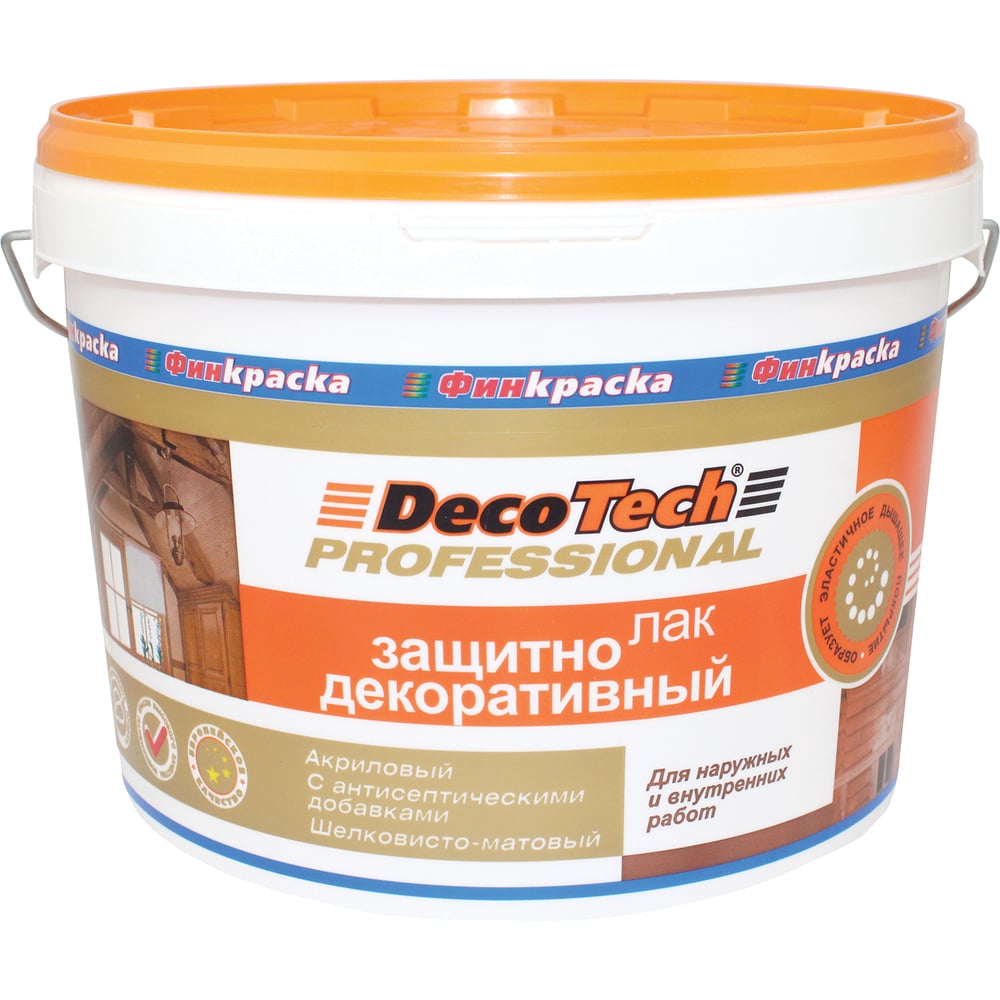 Изображение товара Лак защитно-декоративный DecoTech, 2.7кг, oсновной 00-00011938
