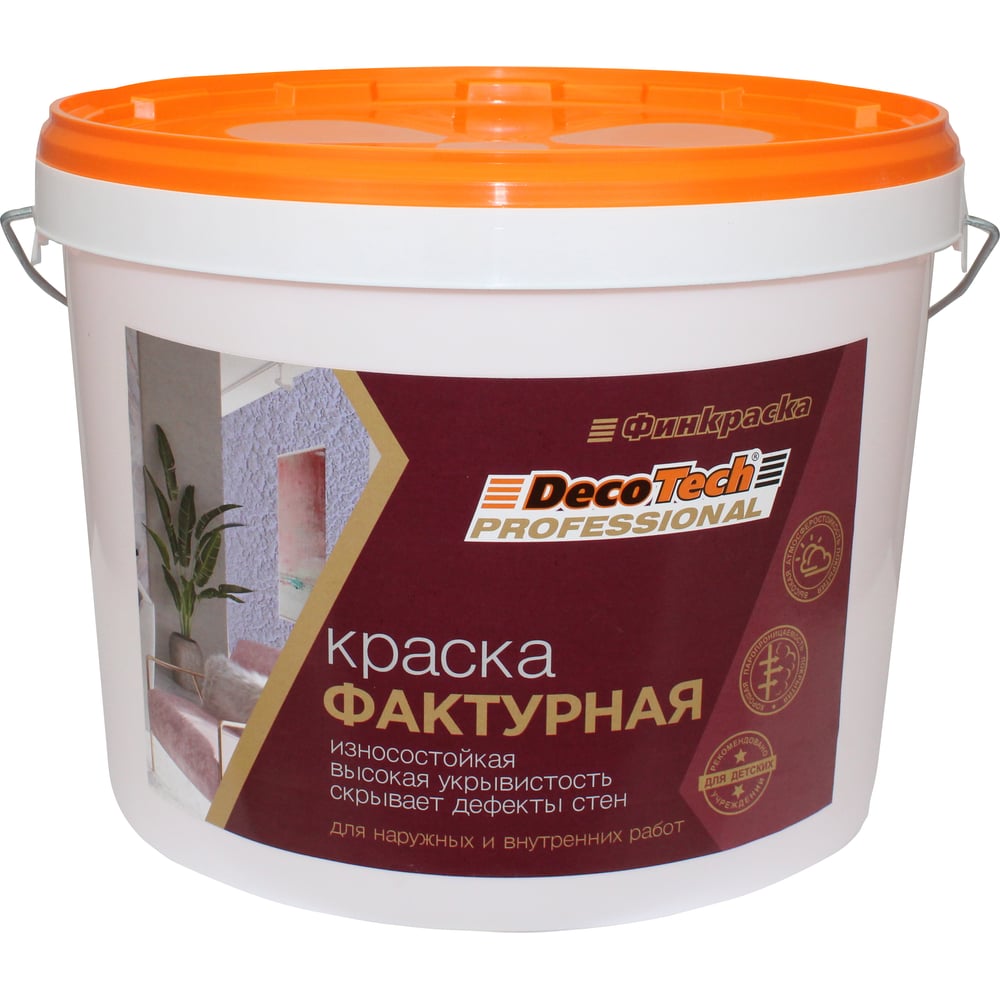 Изображение товара Краска фактурная DecoTech, 18кг, oсновной 00-01101423