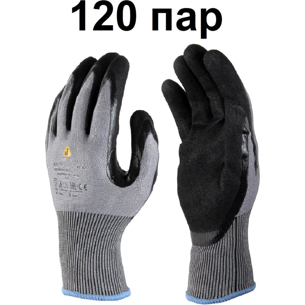 Изображение товара Перчатки защитные Jeta Safety JCN-151-box-M Нитрил/polietилен, 8 (M), 120 пар