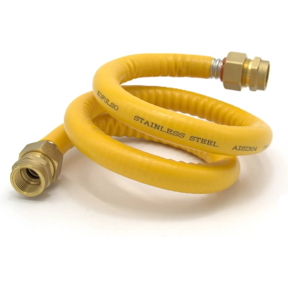 Изображение товара Подводка для газа Kofulso 1/2_3/4 дюйма с муфтами, 50 см (ВР-ВР) — KFG BICG/BICG15_3/4 — 500