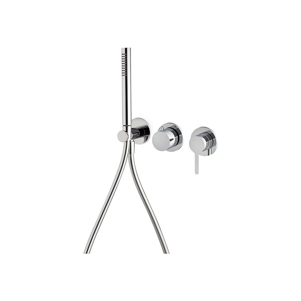 Изображение товара Смеситель для душа Fima Carlo Frattini Snap встраиваемый, 2 источника, с душевым комплектом, цвет хром F3129WX8CR