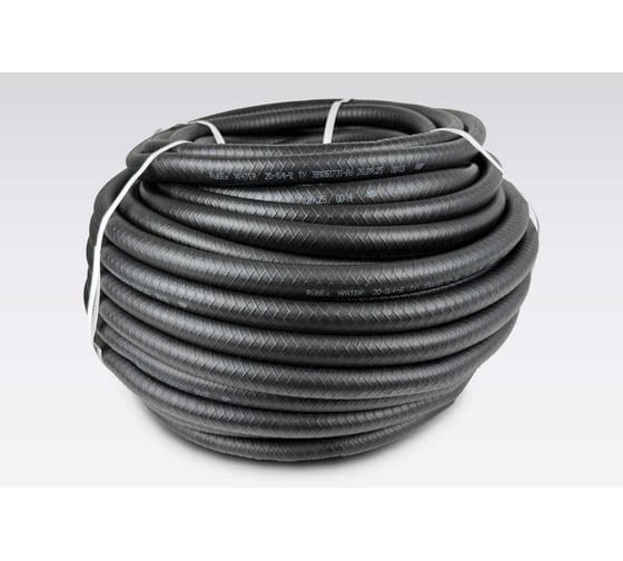 Изображение товара Шланг ОАО "Саранский завод "Резинотехника" резиновый, армированный, д. 20мм 4 Атм СзРТ (рукав) поливочный 50м СЗРТ 20-0,4-В 50м