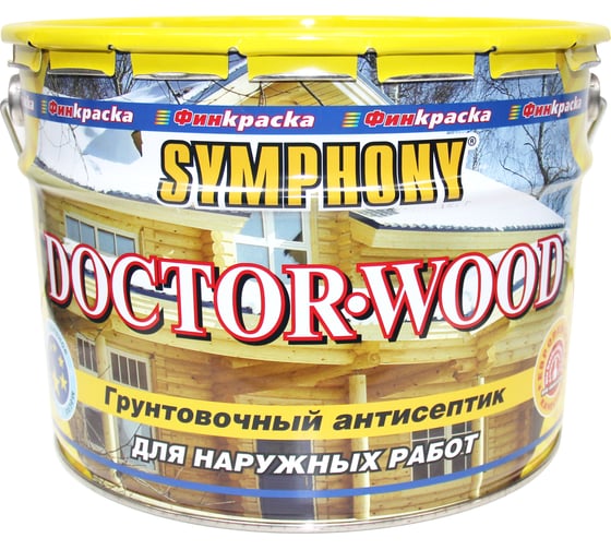 Изображение товара Антисептик грунтовочный SYMPHONY, доктор вуд, 3/2.7л, oсновной 00-00009740