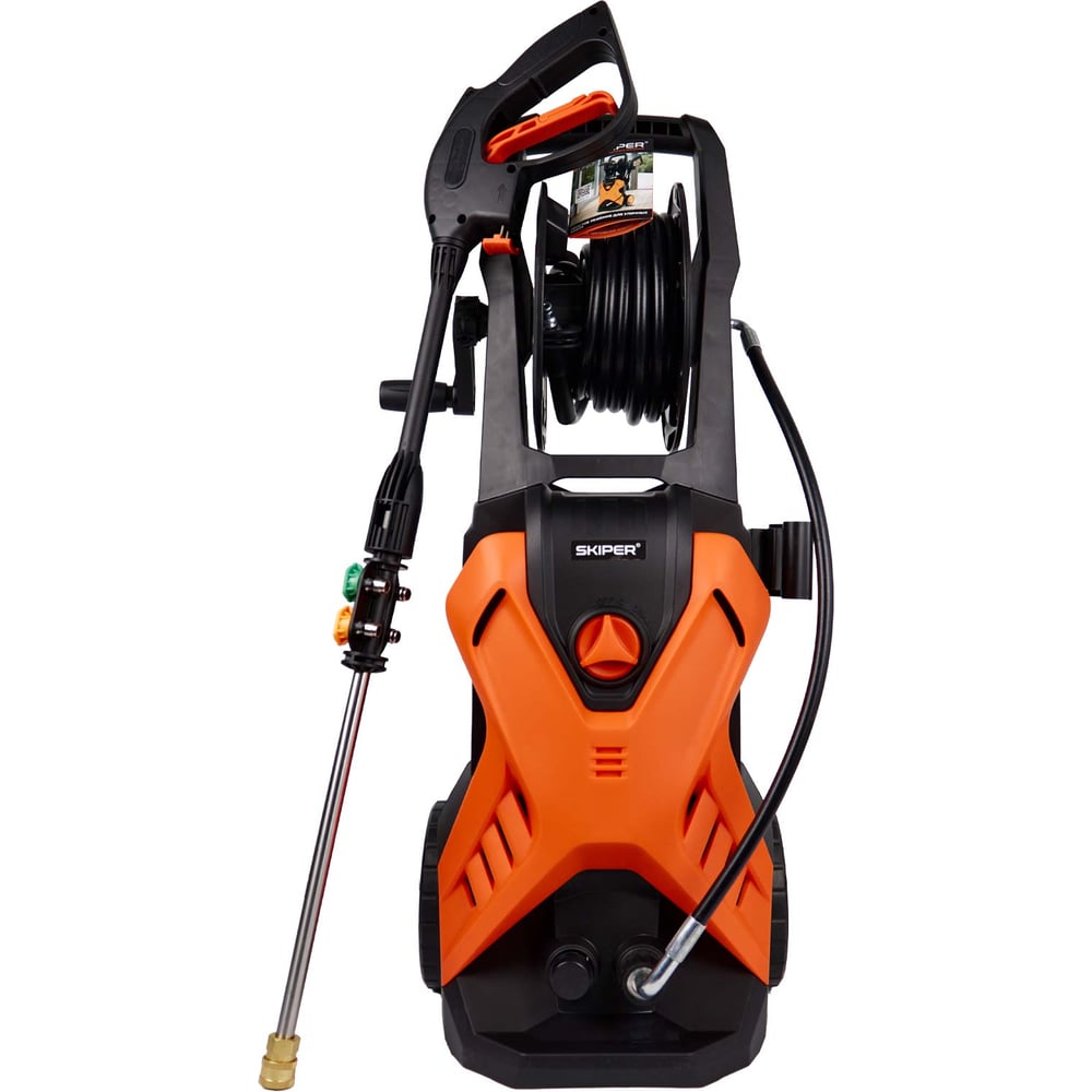 Мойка высокого давления SKIPER PM-180 (2400Вт; 180Бар; 8м шланг; катушка; 11,2кг; встр.пен) 00-00024446