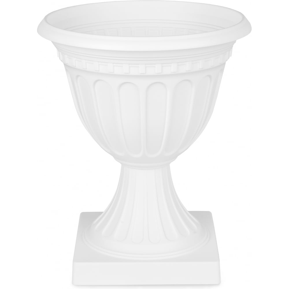 Изображение товара Вазон ЗПИ "Альтернатива" Олимпия 18л (на высокой ножке)(белый) М9070