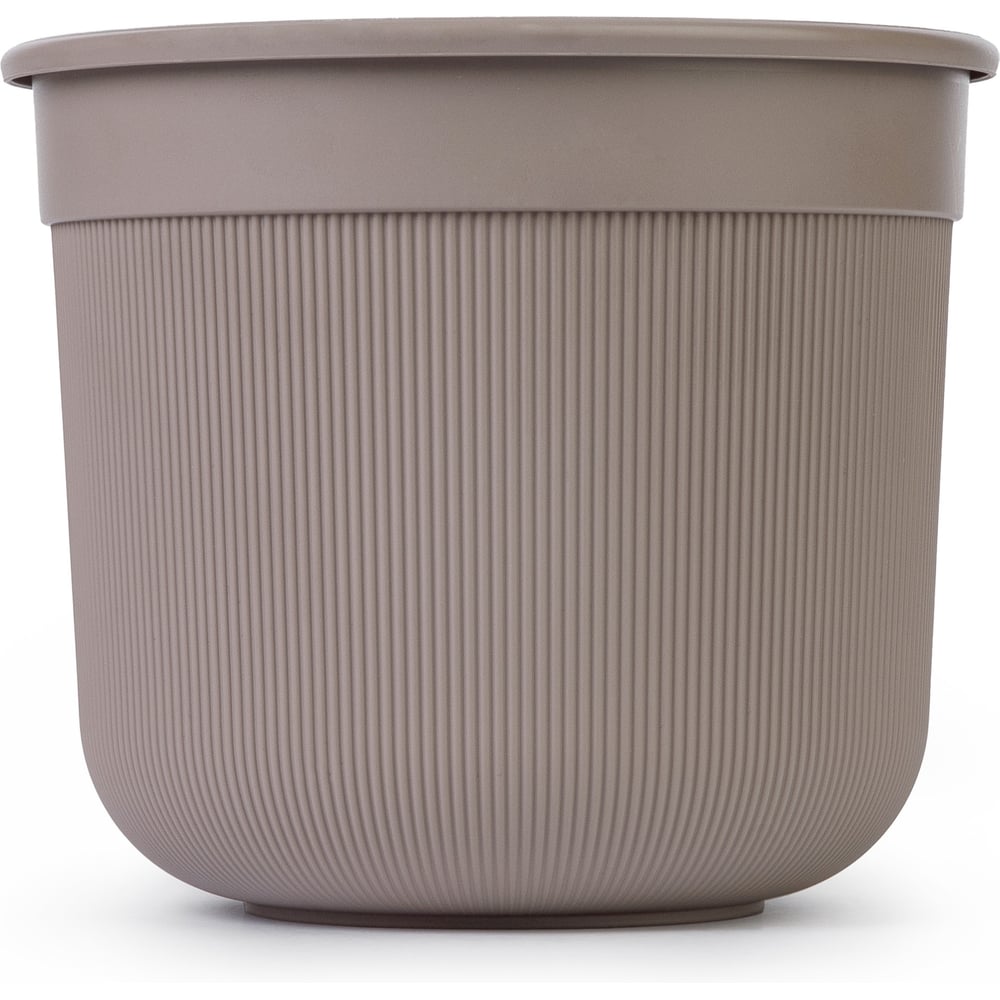 Изображение товара Горшок ЗПИ "Альтернатива" цвет Сканди 10л (с дренажной вставкой) (какао) М9172