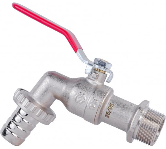 Изображение товара Кран шаровой MVI ГОСТ водоразборный, 3/4 нар.-штуцер, рычажная рукоятка BV.833.05