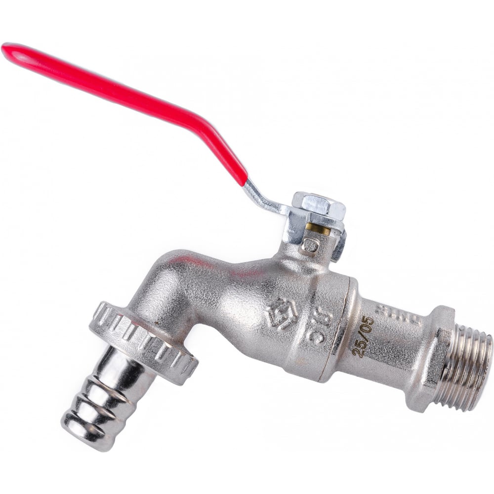 Изображение товара Кран шаровой MVI ГОСТ водоразборный, 1/2 нар.-штуцер, рычажная рукоятка BV.833.04