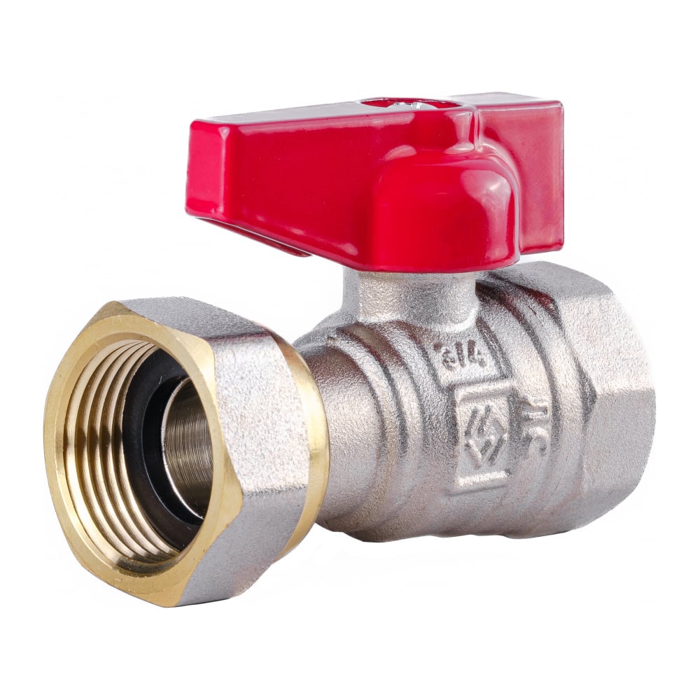 Изображение товара Кран шаровой MVI ГОСТ с накидной гайкой, 3/4 вн.-вн., рукоятка «бабочка» BV.730.05