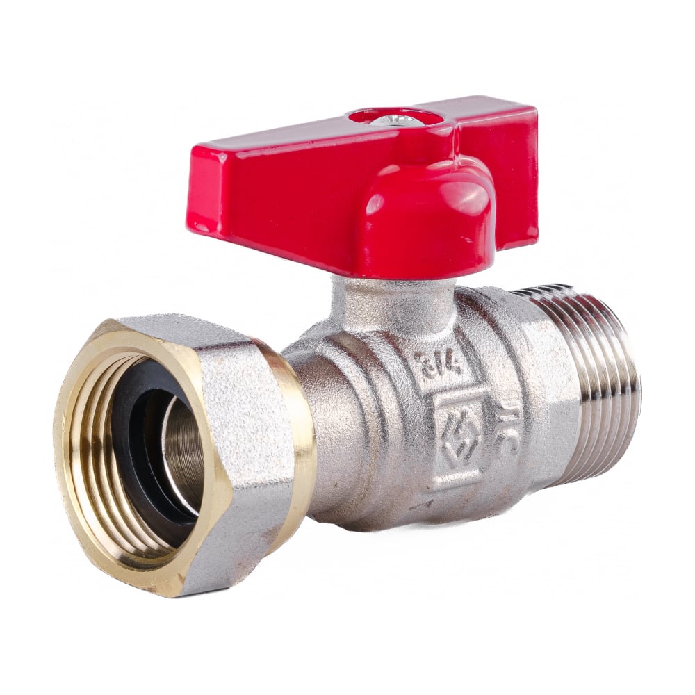 Изображение товара Кран шаровой BV BV.731.05 с накидной гайкой 3/4 дюйма, латунь